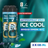Rexona Men Limited Edition Fifa Antiperspirant Aerosol Deodorant Spray Ice Cool 135ml - Twinpack