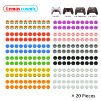 20 Pieces Thumb Stick Controller Grips Cap For Nintendo Switch Pro For Sony Playstation DualSense Dualshock 4 5 PS4 PS5 For XBox