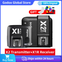 Godox X2 X2T-C X2T-N X2T-S HSS 2.4G Wireless Speedlite Flash Transmitter Trigger with X1R-C/N/S Receiver for Canon Nikon Sony