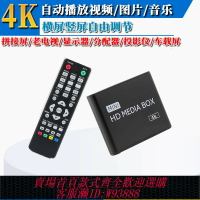{台灣公司貨 可打統編}4K播放器 廣告機 通電自動循環播放 橫豎屏 U盤/SD卡/移動硬盤