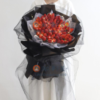 包花紙創意水果草莓車厘子花束 diy包裝紙材料包套裝手工生日禮物【淘夢屋】