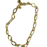 gelang perak asli cap 925 model nori buat dewasa  mainan 1biji lapissan emas 24k  warna kuning emas 