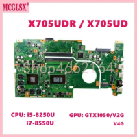 X705UDR CPU: i5/i7-8th GPU: GTX1050-V2G V4G Laptop Motherboard For Asus VivoBook X705U X705UD X705UV X705UDR X705UNR Mainboard