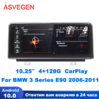 10.25” Android 10 Car Multimedia Player For BMW E90 E91 E92 E93 M3 2006-2011 With Carplay Bluetooth Android Auto Stereo Screen