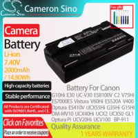 CameronSino Battery for Canon G10Hi E30 UC-V30 ES8100V C2 V75Hi ES7000ES Vistura V60Hi ES520A fits Canon BP-911 camera battery