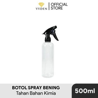 VYDEN Botol Spray 500ml Tahan Kimia Semprotan Air Stream Sanitizer Disinfektan MURAH BENING