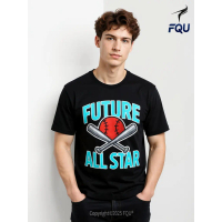 FQU Future All Star Baseball T-shirt 100% Cotton Cartoon gifts for Men Men's T-Shirt Kaos Katun