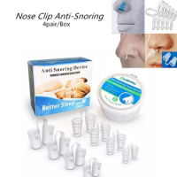 8Pcs Healthy Care Anti Snore Apnea Nose Clip Anti-Snoring medical Aid Stop Snore Device Sleeping Aid Equipment Stop Snoring