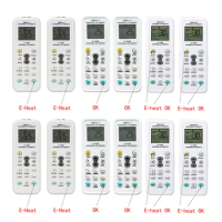 12Pcs K-1028E Replace Universal Remote Control Fit for Carrier Samsung Panasonic LG Fujitsu Air Conditioner