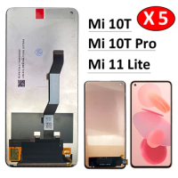 5Pcs/Lot, New For Xiaomi Mi 11 Lite 5G LCD Display Touch Screen Digitizer Assembly For Xiaomi Mi 10T Pro Screen