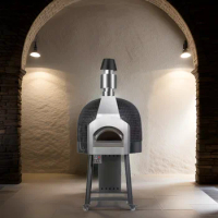 Italian Electric Gas Brick Pizza Oven Baking Commercial Refractory Materials Stone Black Pizza Oven