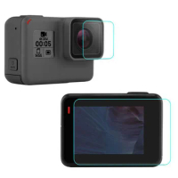 Tempered Glass Protector Cover Case For GoPro Go Pro Hero 5 6 Black 4 Session Camera Lens LCD Screen Hero5 Hero6 Protective Film