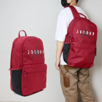 【NIKE 耐吉】後背包 Jordan Backpack 紅 黑 13吋 多夾層 喬丹 筆電包 雙肩包 背包(JD2413006AD-003)