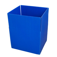 周轉箱 乾順定PP塑料紙箱 藍白色中空板塑料紙箱 瓦楞中控板包裝周轉箱