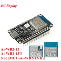 Ai-WB2-13 Ai-WB2-13U NodeMCU-Ai-WB2-13-Kit Ai-WB2 2.4G WiFi+Bluetooth-compatible BLE 5.0 Development Board Module BL602 Chip 4MB