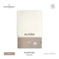 KOTOMORI Puppies Handuk Mandi Anak dan Bayi 60 x 120 cm Puppies White