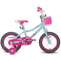 14 16 18 Inch Paris Girl Kids Bike Pink and Blue Kids Bicycle with V break and Training Wheels for Girl