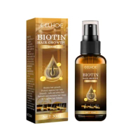 Eelhoe Hair Growth Spray All-Natural Hair Loss Treatment: Biotin and Castor Oil Spray for Strong, Healthy, and Beautiful Hair
