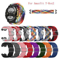 New Wristband For Amazfit T-Rex2 Strap Nylon Soft Breathable Adjustable Elastic Bracelet Accessories for Amazfit T-Rex/T-Rex Pro