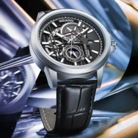 AILANG new watches Casual fashion men's quartz watch business luminous calendar moon phase waterproof men's watch