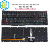 Latin Spanish Russian RGB Backlit Keyboard Backlight For Acer Nitro 5 AN515-56 AN515-57 AN515-45 AN517-53 AN517-54 LG5P-A52BWL