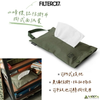 【野道家】Filter017 山峰標誌防撕布掛式面紙套 衛生紙套