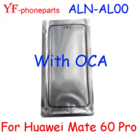 Best Quality Front Touch Screen Glass + OCA For Huawei Mate 60 Pro Mate 60 ALN-AL00 Sensor Glass Cover Repair Parts