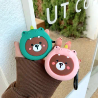 New Cute Dinosaur bear Earphone Case for Samsung Galaxy Buds Live/Buds 2 Case Silicon Headphone Cover for Galaxy Buds Pro Cases