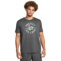 【UNDER ARMOUR】UA官方直營 男 籃球短袖T-Shirt_1382848-025(灰色)