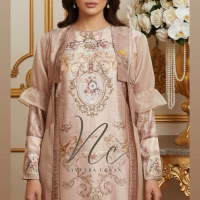 Maharani Royal Abaya by Nameera Chuan Mutiara Wanita Dress Gamis Pesta Lebaran Mewah Muslim Motif Ma