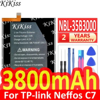 KiKiss 3800mAh NBL-35B3000 Battery For TP-link Neffos C7 Y7 X9 TP910A TP910C TP913A Mobile Phone + Free Tools