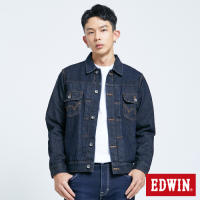 EDWIN 男裝 BASIC 基本牛仔外套-原藍色