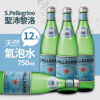 S.Pellegrino 義大利 聖沛黎洛 氣泡天然礦泉水(750mlx12瓶/箱)