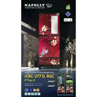 BCBC MU48D NAPOLLY - Lemari Pakaian Napolly Ambal BCBC MU 48 D | Lemari Plastik Napolly Kaca Cabro H