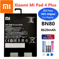 2024 Years Xiao mi BN80 Original Battery For Xiaomi Pad 4 Plus Tablet Pad4 MiPad4 Plus 8620mAh High Capacity Batteries Bateria