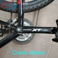 1set Crank Sticker Tooth Plate Stickers Crank Protection Decoration Cycling Decals sticker MTB Road Bike Crank Bicycle VinylFilm