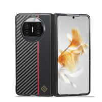 EUCAGR Ultrathin Carbon Fiber Leather Phone Case For Huawei Mate XS 2 Back Cover For Huawei Mate X3 X5 Shockproof Phone Case