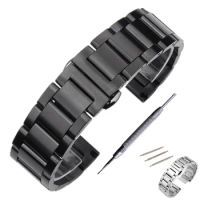 Stainless Steel Watchband Strap For Seiko Citizen Watch Band Strap Wrist Bracelet 18 20 22 24 mm + Tool