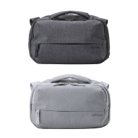 ELECOM OF RFID防盜橫式側背包-黑/灰