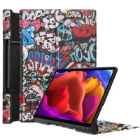 For Lenovo Yoga Tab 13 Case YT-K606F Flip Stand Magnetic PU Leather Cover For Lenovo Yoga Pad Pro 13" Tablet Cover