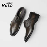 Elegdy Mens Business Oxford Casual Fashion Classic Solid Color Gentleman Style Formal Shoes Semi Formal
