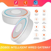 Tuya Smart Home Gateway For Homekit Zigbee Work With Alexa Google Home Assistant Zigbee Gateway Wired Hub Controles Remotos Inte