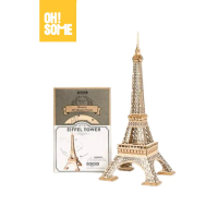OHSOME - Rolife Paris Eiffel Tower Wooden Puzzle 3D 121 Pcs / Educational Toy
