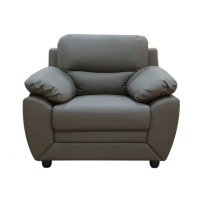 【New Life 新生活家具】《巴克禮》一人位 貓抓皮沙發 灰色 客廳 套房出租(沙發 組椅 貓抓皮 客廳)