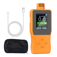 Penguji Meter Pengesan Gas Ammonia, Pegang Tangan, NH3, Julat Pemerhatian 0-100PPM, Penganalisis