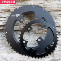 PASS QUEST Double Sprocket 46-33T/48-35T/50-34T/52-36T/53-39T54-40T HOLLOW/Closed 110BCD Chainring for Ultegra R7000,R8000,105
