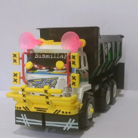 Mobilan Modifikasi truk oleng tronton Mainan Toys Kado Lampu Anak baby car toko miniatur Control Rem