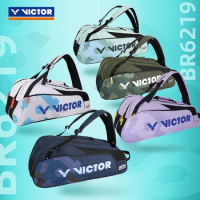 New VICTOR Badminton Racket bag BR6219 Large Capacity Handheld Backpack Rectangular Bag 6 pcs racekts