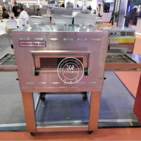 12/16 Inches Commercial Conveyor Belt Electric Hot Chain Pizza Oven Tracked Pizza Oven Conveyor Crawler Bakery Pizza Oven