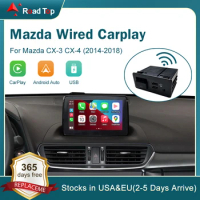 USB Adapter Wired Android Auto Apple CarPlay for Mazda CX-3 CX-4 2014-2018 3 6 2 CX3 CX5 CX8 CX9 MX5 CX-5 CX-9 MX-5